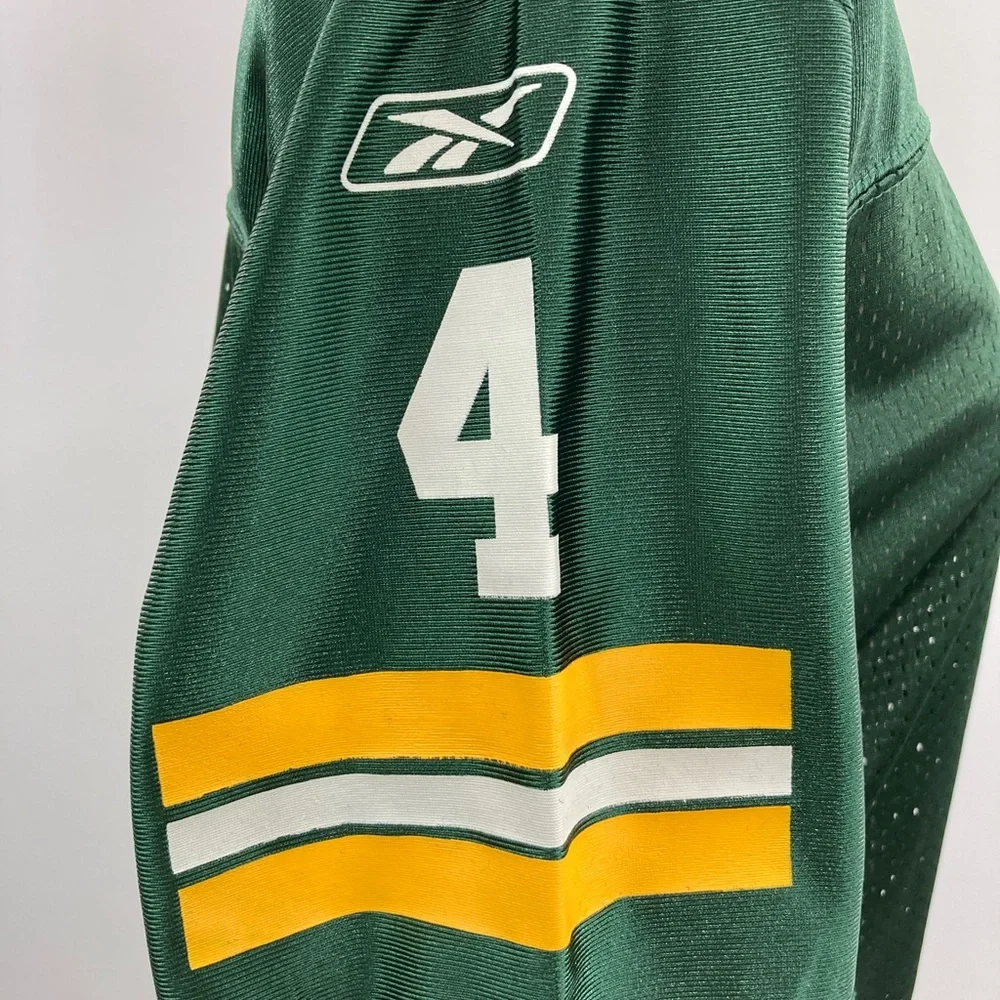 Green Bay Packers Brett Favre #4 Reebok NFL Football Jersey, Youth Large - Picture 5 of 13